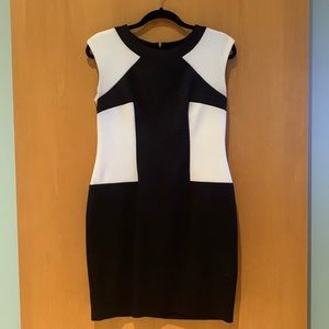 R & M Richards Black and White Dress